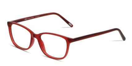 Ottoto Mattia Red, Clear glasses - Red / Clear - Angle View