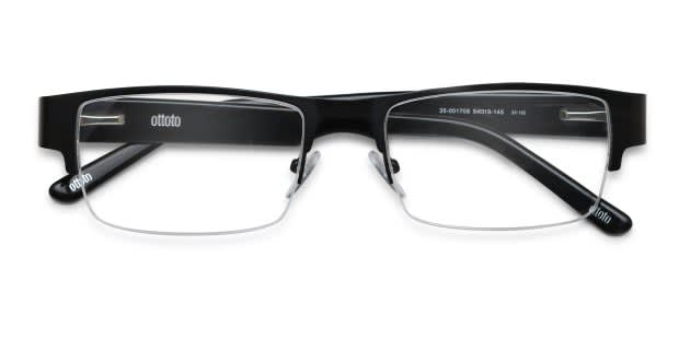 Ottoto Wexford Shiny Black Eyeglasses | Includes FREE Rx Lenses