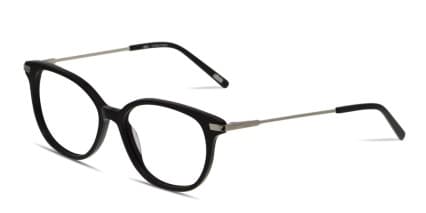 Ottoto Ofir Black/Silver glasses - Shiny Black / Silver - Angle View