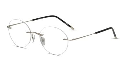 Ottoto Minimalist Silver, Black glasses - Silver - Angle View