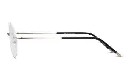 Ottoto Minimalist Silver, Black glasses - Silver - Side View