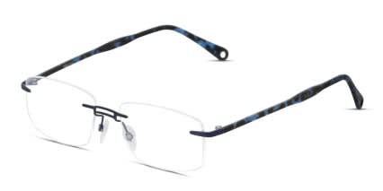 Yoji Tokyo Blue glasses - Blue / Tortoise - Angle View
