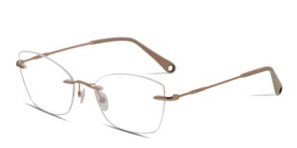Yoji Ono Rose Gold glasses - Rose Gold - Angle View