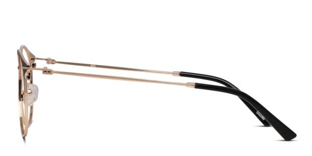 【原種@6800】グエレレンシス イスタパン・デ・ラ・サル Ottoto Mexicali Black/Gold Eyeglasses | Includes FREE Rx Lenses