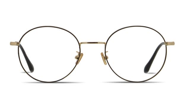 Ottoto Waterloo Black/Gold Eyeglasses | Includes FREE Rx Lenses
