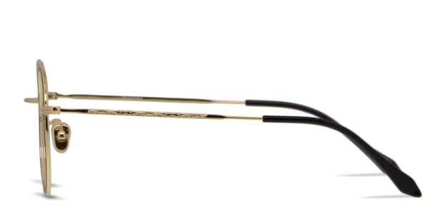 Ottoto Waterloo Black/Gold Eyeglasses | Includes FREE Rx Lenses