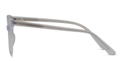 Amelia E. Mari Clear Blue glasses - Clear / Blue - Side View