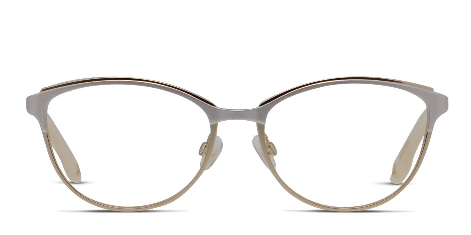 Amelia E. Valentina White/Gold glasses - White / Gold - Frontal View