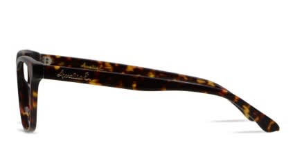 Amelia E. Elara Tortoise, Gold glasses - Tortoise / Gold - Side View