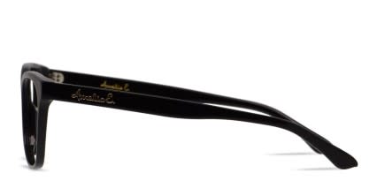 Amelia E. Elara Shiny Black, Gold glasses - Shiny Black / Gold - Side View