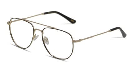 Ottoto Lilush Black, Gold glasses - Black / Gold - Angle View