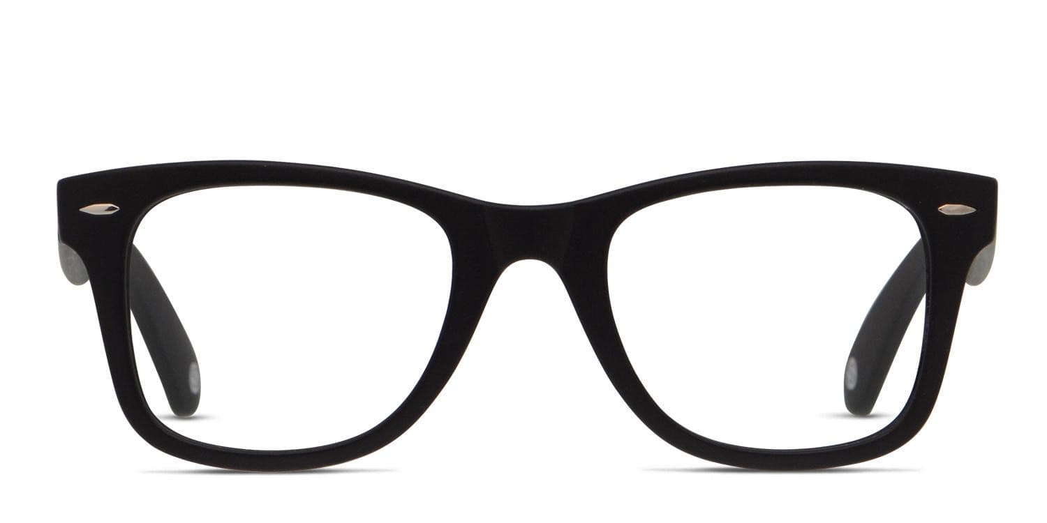 SeaClean Black glasses - Black - Frontal View