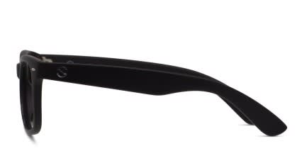 SeaClean Black glasses - Black - Side View