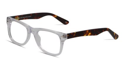 Muse M Classic Clear, Tortoise glasses - Clear / Tortoise - Angle View
