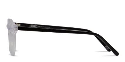 Ottoto Piero Clear, Black glasses - Clear / Black - Side View