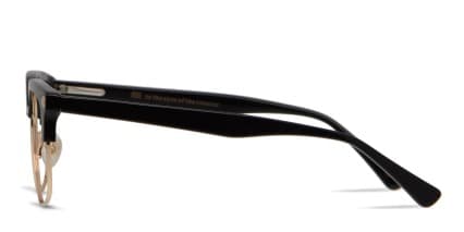 Muse Elliot Black, Gold glasses - Black / Gold - Side View