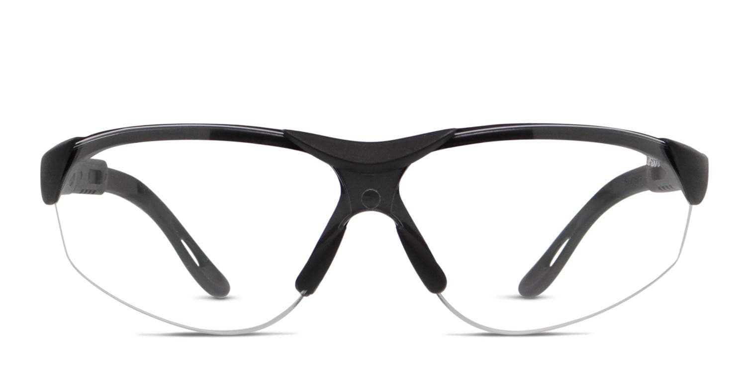 Pro RX Glide Black (Non-Rx-able) glasses - Black - Frontal View