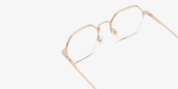 Ottoto Biagio Gold Eyeglasses | Includes FREE Rx Lenses
