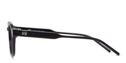 Muse Jalen Shiny Black glasses - Shiny Black - Side View