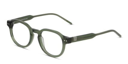 Muse Jalen Clear Green glasses - Green / Clear - Angle View