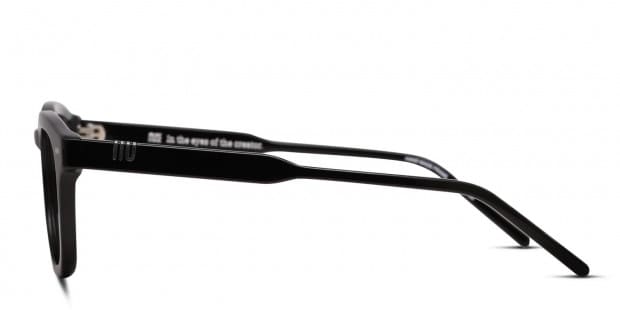 Muse Mitchum Shiny Black Eyeglasses | Includes FREE Rx Lenses