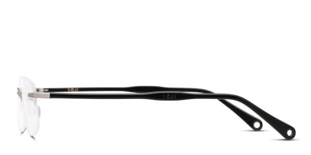 ESSE SLIM エッセスリム　サンヨーメガ Yoji Samus Silver/Black Prescription Eyeglasses