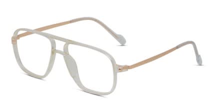 Gooding Clear/Gold glasses - Clear / Gold - Angle View
