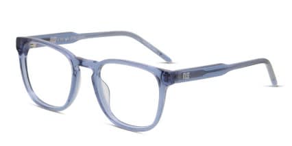 Muse Kenyon Clear Blue glasses - Blue / Clear - Angle View