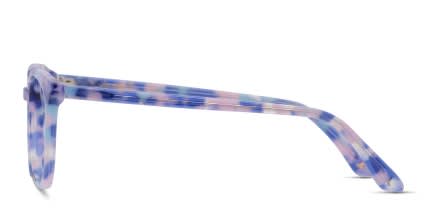 Amelia E. Veronique Purple, Tortoise, Multicolor glasses - Purple / Tortoise / Multicolor - Side View
