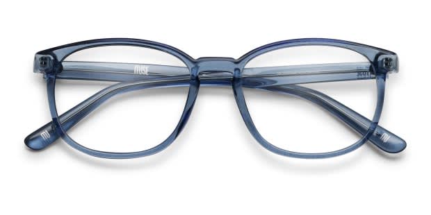 Muse Campbell Blue/Clear Eyeglasses | Includes FREE Rx Lenses display picture 1