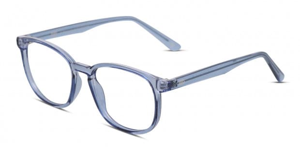 Muse Campbell Blue Clear Eyeglasses Includes FREE Rx Lenses