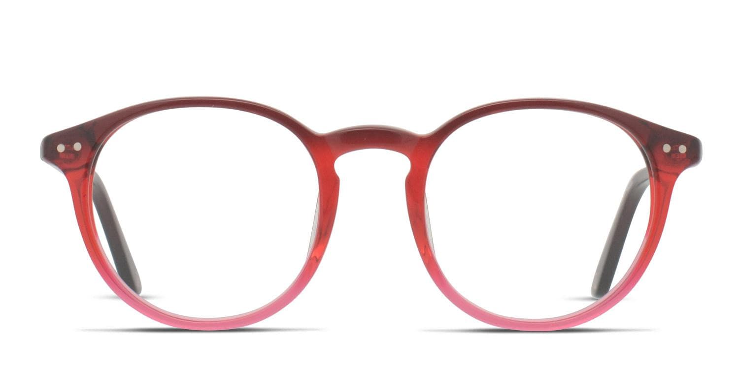 Muse Norris Red, Clear glasses - Red / Clear - Frontal View