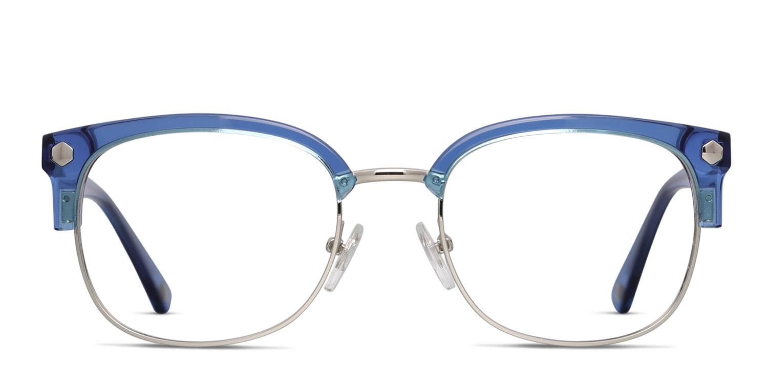 Muse Elliot Blue/Clear/Silver Eyeglasses | Includes FREE Rx