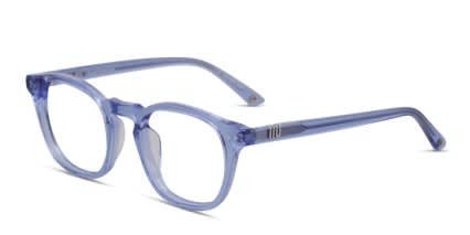 Muse GPA Blue, Clear glasses - Blue / Clear - Angle View