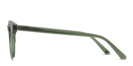 Muse deGrom Green, Clear glasses - Green / Clear - Side View