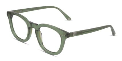 Muse deGrom Green, Clear glasses - Green / Clear - Angle View