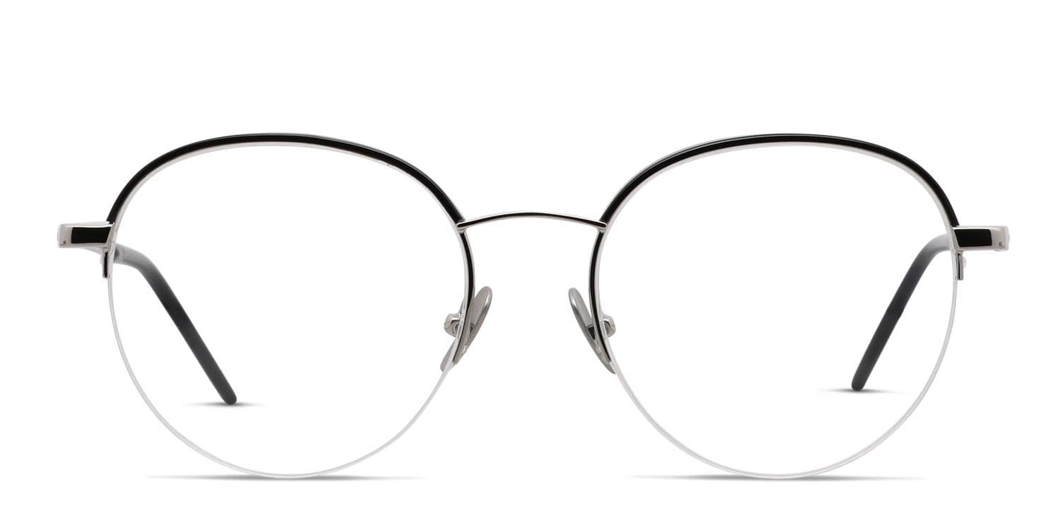 Ottoto Rolfo Black/Silver Eyeglasses | Includes FREE Rx Lenses