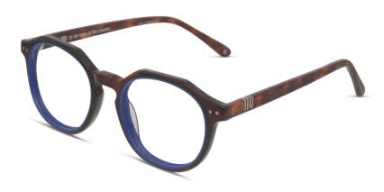 Muse Apex Tortoise, Blue glasses - Tortoise / Blue - Angle View