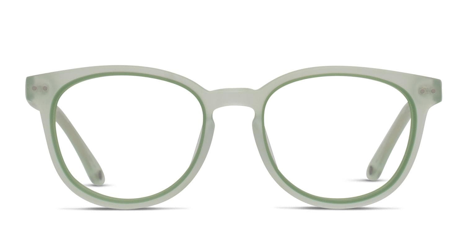 Muse Cherish Green, Clear glasses - Green / Clear - Frontal View