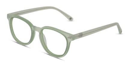Muse Cherish Green, Clear glasses - Green / Clear - Angle View