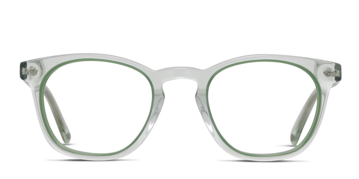 Muse Elixir Green, Clear glasses - Green / Clear - Frontal View