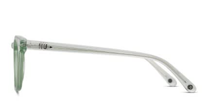 Muse Elixir Green, Clear glasses - Green / Clear - Side View
