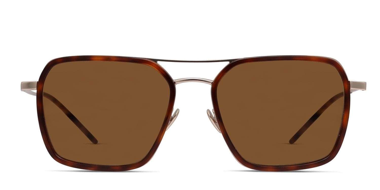 DKNY DK113S gold frame with brown lenses. Lenses provide 100  display picture 3