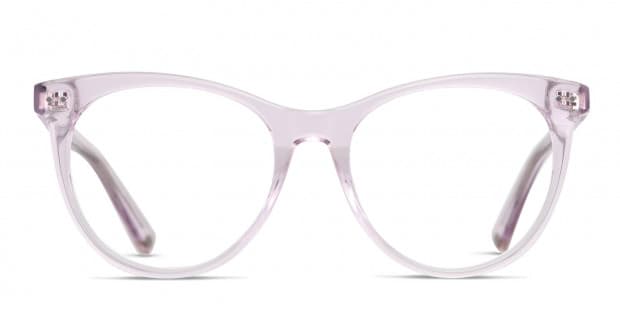 Purple clear glasses best sale