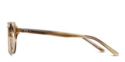 Ottoto Francesco Brown, Clear glasses - Brown / Clear - Side View
