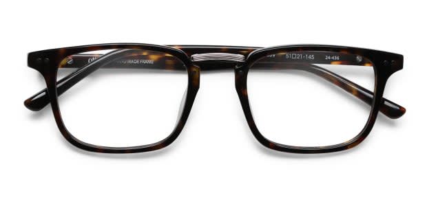 Ottoto Mirko Brown/Tortoise Eyeglasses | Includes FREE Rx Lenses