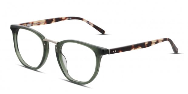 Ottoto Filippo Green/Clear/Tortoise Eyeglasses | Includes