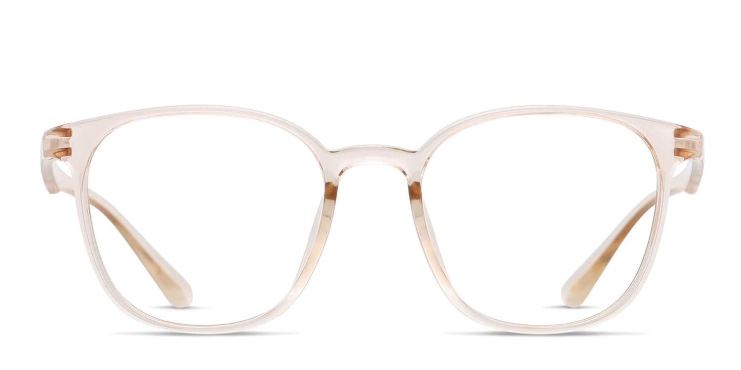 Lyanna Clear, Brown glasses - Clear / Brown - Frontal View