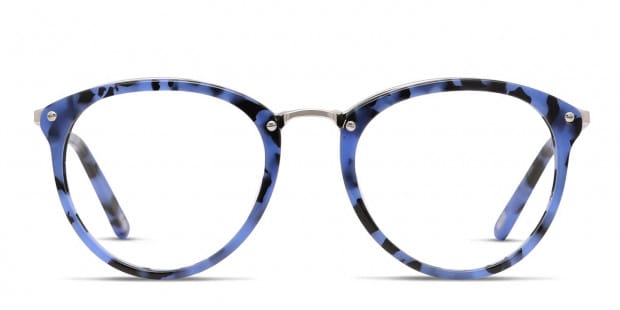 Blue and tortoise discount shell glasses