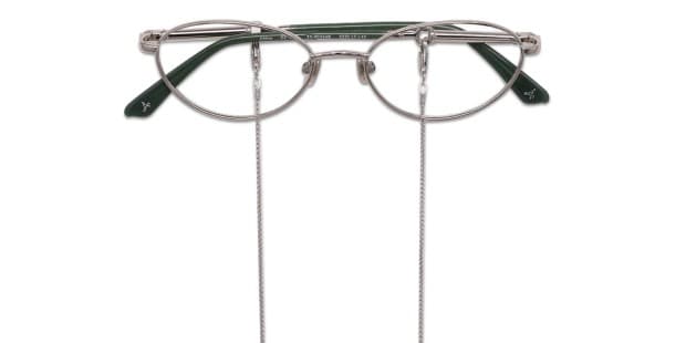 Amelia E. Becky Silver Eyeglasses | Includes FREE Rx Lenses